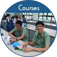 Training courses cater for students and teachers or Public